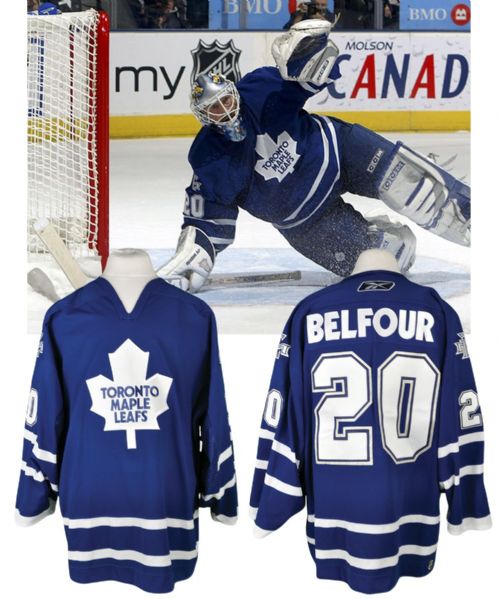 Ed Belfours 2005-06 Toronto Maple Leafs Game-Worn Jersey