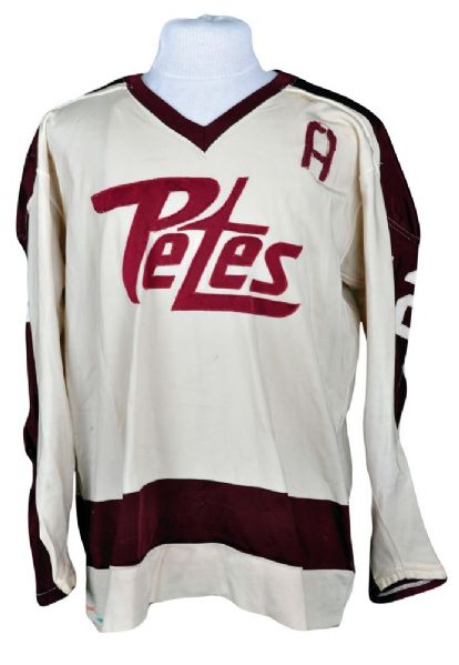 Circa Mid-To-Late-1970s OHA Peterborough Petes Alternate Captains Game-Worn Jersey