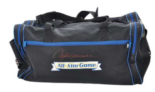 Andre Dawson Signed Worth Game-Used Bat, Signed 1991 All-Star Game Bag Plus Framed Signed Montreal Expos Photo  -PSA/DNA (17 1/4" x 20 1/4")