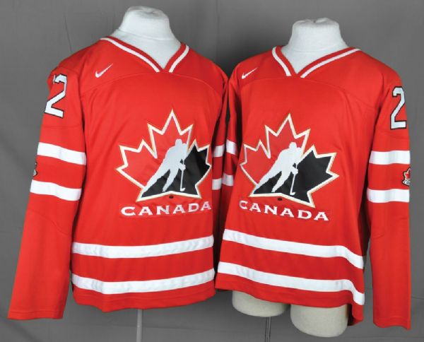 Martin St. Louis and Hayley Wickenheiser Signed Team Canada Jerseys