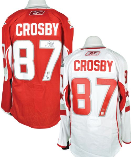 Sidney Crosby Signed Limited-Edition 2007 and 2008 NHL All-Star Game Jerseys (2) with COAs