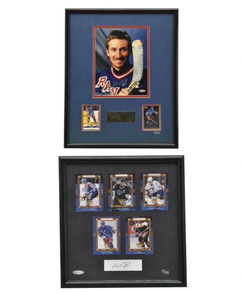 Wayne Gretzky New York Rangers Signed Limited-Edition Frame Displays (2) with UDA COAs
