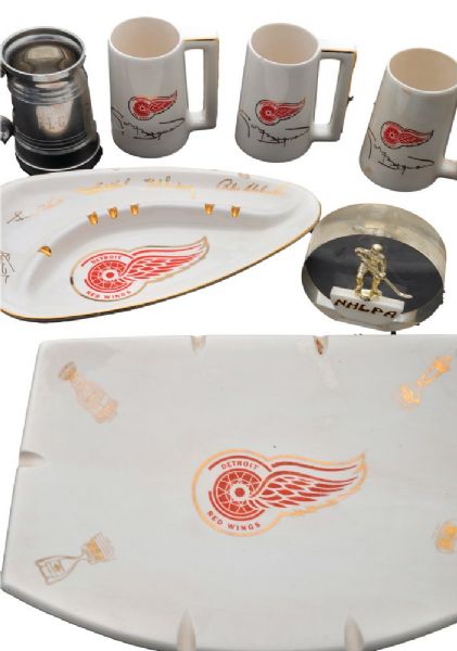 Gary Bergmans Detroit Red Wings Memorabilia and Autograph Collection of 17 with Family LOA