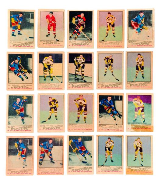 1951-52 Parkhurst Hockey Card Collection of 20