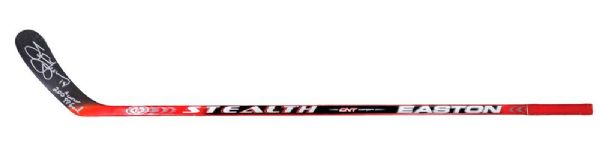 Steve Yzermans 2005-06 Detroit Red Wings Signed Easton Stealth Game-Used Stick with "200th Career Power Play Goal" Annotation