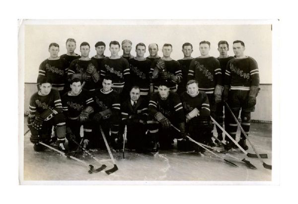 New York Rangers 1932-33 Stanley Cup Champions Team Photo Postcard
