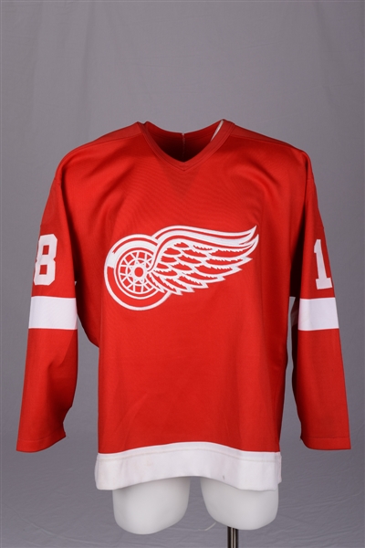 Kevin McClellands 1990-91 Detroit Red Wings Game-Worn Jersey