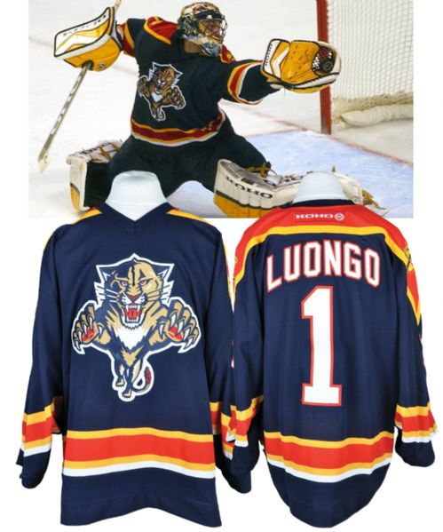Roberto Luongos 2003-04 Florida Panthers Game-Worn Jersey with LOA