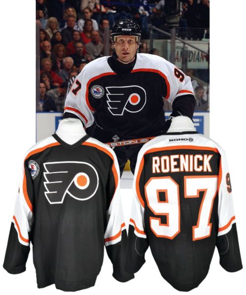 Jeremy Roenicks 2003-04 Philadelphia Flyers Game-Worn "Hall of Fame Game" Jersey with LOA