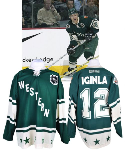 Jarome Iginlas 2004 NHL All-Star Game Western Conference Signed Game-Worn Jersey with LOA