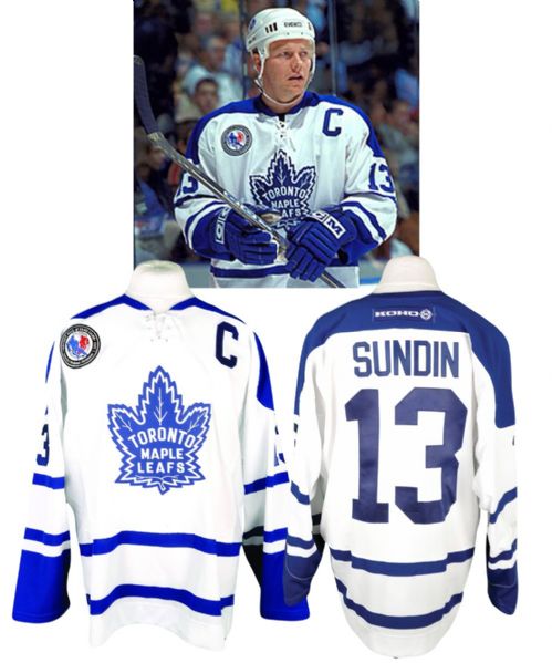 Mats Sundins 2003-04 Toronto Maple Leafs Game-Worn "Hall of Fame Game" Captains Jersey with LOA