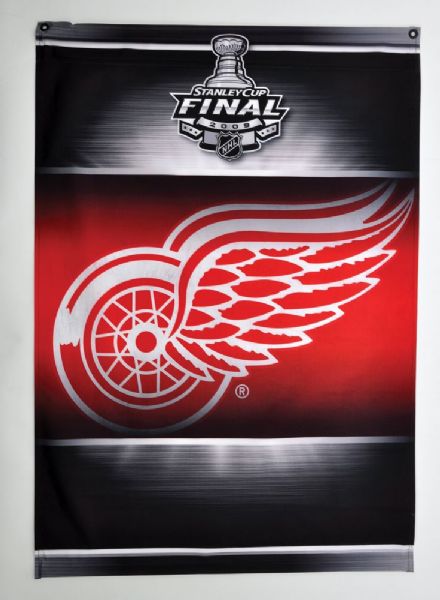 Detroit Red Wings 2009 Stanley Cup Final Banner with NHL COA (33" x 47")