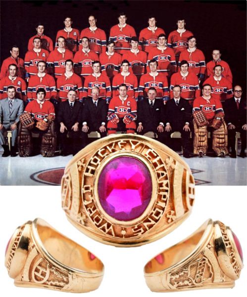 Montreal Canadiens 1970-71 Stanley Cup Championship 14K Gold Ring