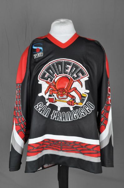 Rod Langways 1995-96 IHL San Francisco Spiders Game-Issued Jersey