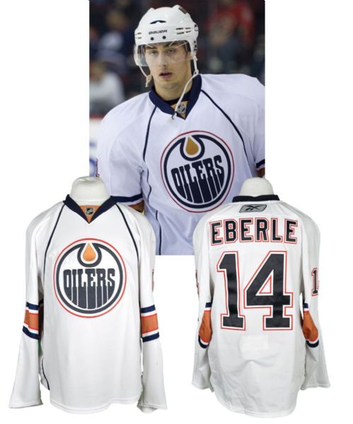 Jordan Eberles 2010-11 Edmonton Oilers Game-Worn Rookie Season Jersey with LOA
