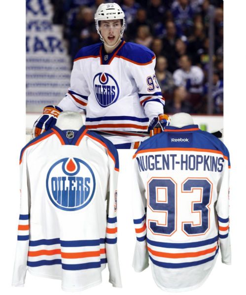 Ryan Nugent-Hopkins 2011-12 Edmonton Oilers Game-Worn Rookie Season Jersey