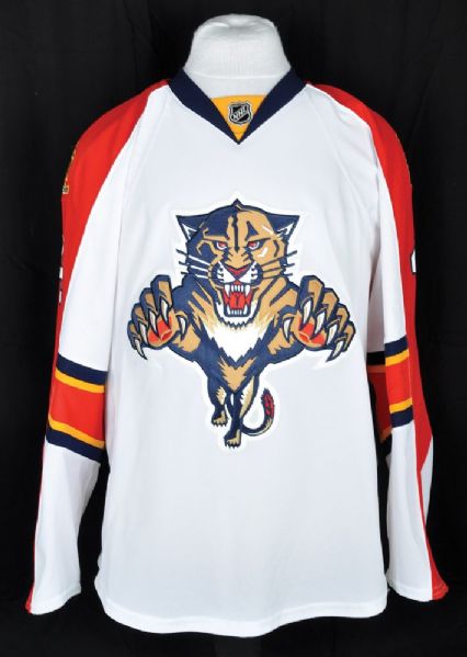 Dylan Olsens 2014-15 Florida Panthers Game-Issued Jersey with Team LOA