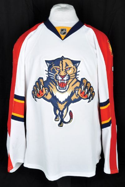 Dmitry Kulikovs 2014-15 Florida Panthers Game-Worn Jersey with Team LOA <br>- Photo-Matched!