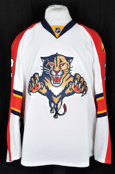Jimmy Hayes 2014-15 Florida Panthers Game-Worn Jersey with Team LOA <br>- Photo-Matched!