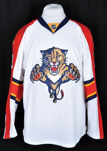 Sean Bergenheims 2014-15 Florida Panthers Game-Worn Jersey with Team LOA <br>- Photo-Matched!