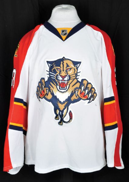 Dan Ellis 2014-15 Florida Panthers Game-Worn Jersey with Team LOA <br>- Photo-Matched!