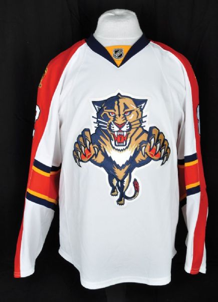 Tomas Kopeckys 2014-15 Florida Panthers Game-Worn Jersey with Team LOA <br>- Photo-Matched!