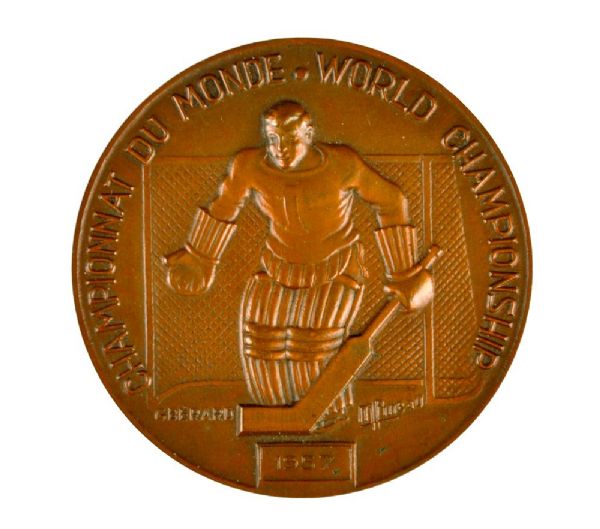 1957 IIHF World Hockey Championships Bronze Medal Awarded to Czechoslovakia