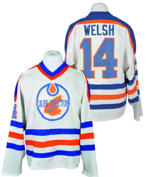 Darren Welshs 1988-89 AHL Cape Breton Oilers Game-Worn Jersey