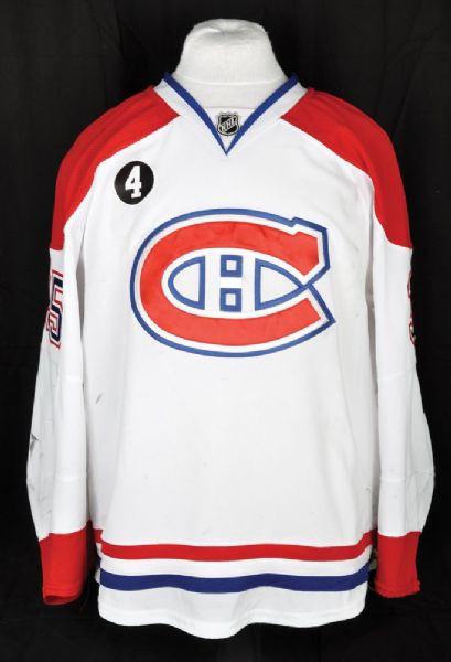 Dustin Tokarskis 2014-15 Montreal Canadiens Game-Worn Jersey with Team LOA <br>- Beliveau Memorial Patch! - Photo-Matched!