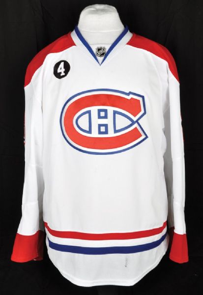 Jiri Sekacs 2014-15 Montreal Canadiens Game-Worn Jersey with Team LOA <br>- Beliveau Memorial Patch! - Photo-Matched!