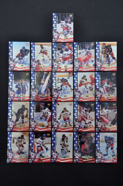 1980 Team USA "Miracle On Ice" Limited-Edition Autographed Card Collection of 21