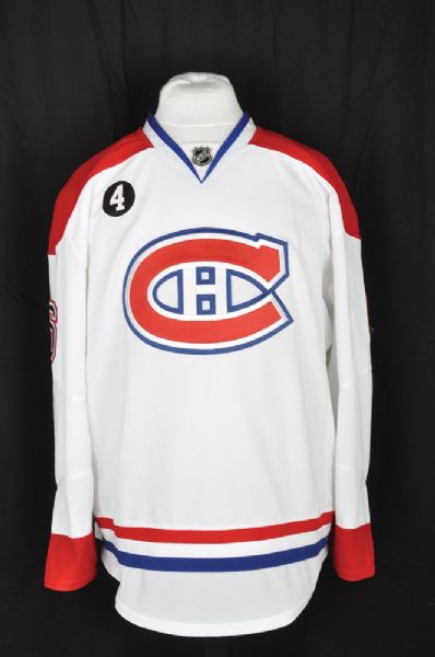 Bryan Allens 2014-15 Montreal Canadiens Game-Worn Jersey with Team LOA <br>- Beliveau Memorial Patch!