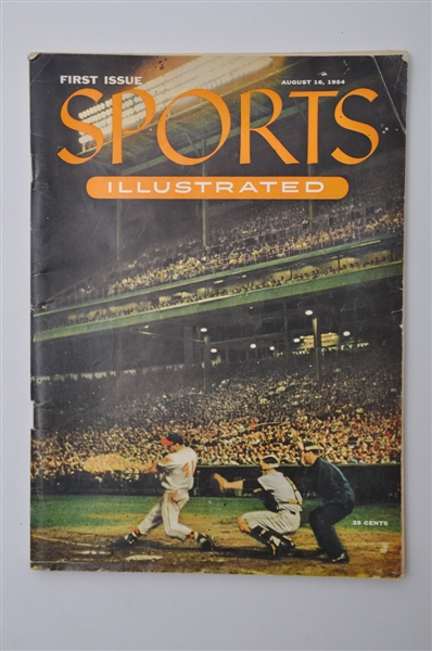 1954 Sports Illustrated First Issue with Baseball Card Insert
