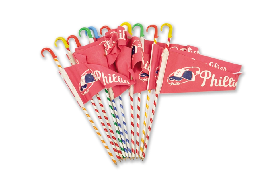 1960s Philadelphia Phillies Pencil Pennant Collection of 10
