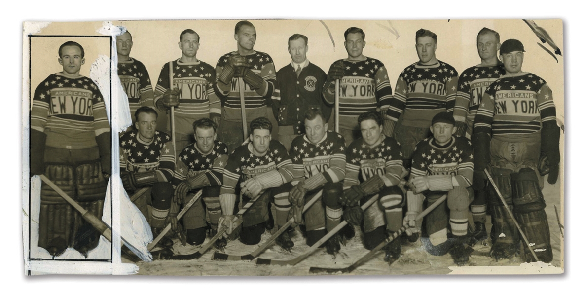 New York Americans 1928-29 Team Photograph (4 1/2" x 9")