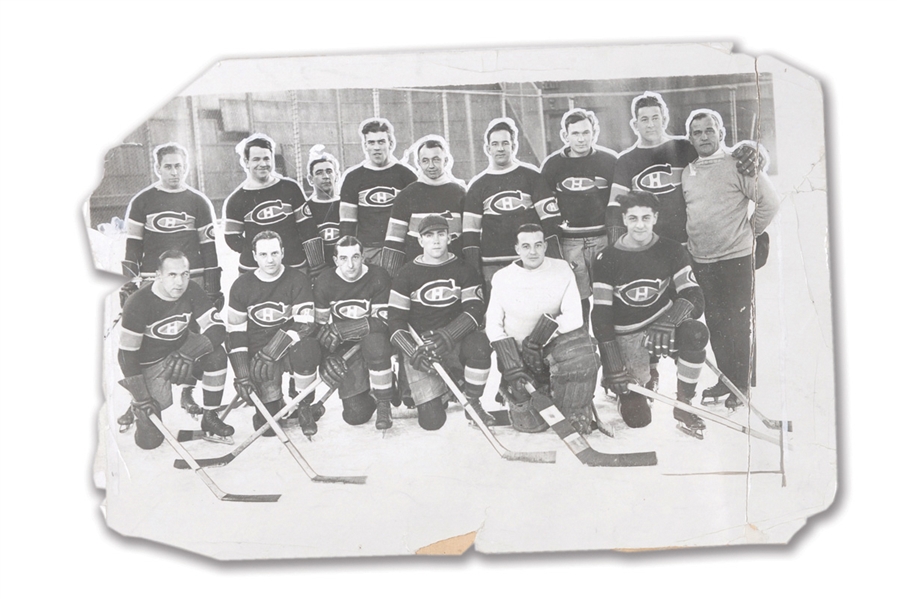 Montreal Canadiens 1928-29 Team Photo with Morenz, Joliat and Hainsworth