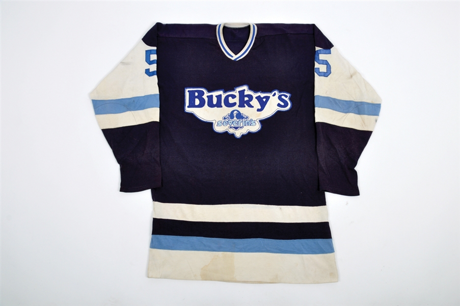 Vintage Circa 1970s Buckys Severins #5 Game-Worn Knit Jersey