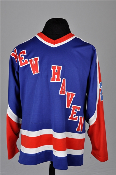 Gordie Walkers Late-1980s AHL New Haven Nighthawks Game-Worn Jersey