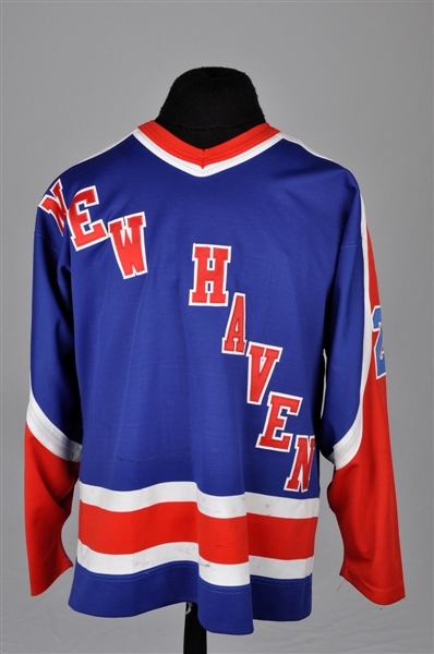 Gordie Walkers Late-1980s AHL New Haven Nighthawks Game-Worn Jersey
