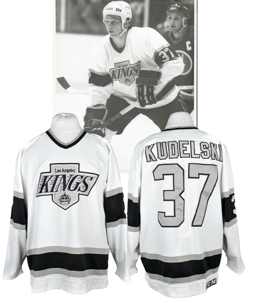 Bob Kudelskis 1989-90 Los Angeles Kings Game-Worn Jersey