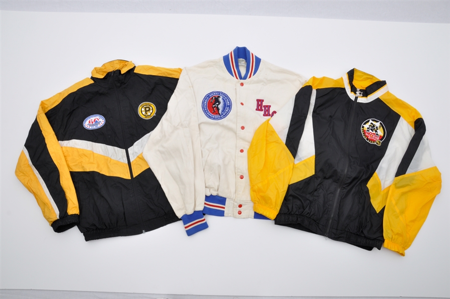Collection of 6 Hockey Jackets with 1991 Canada Cup, 1994 and 1996 NHL All-Star Game and More