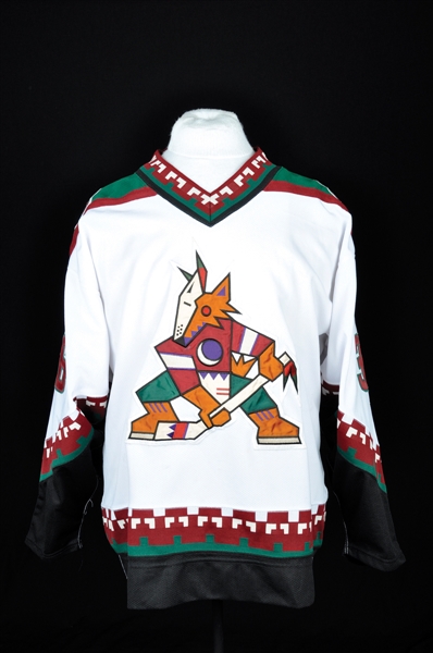 Juha Ylonens 1996-97 Phoenix Coyotes Inaugural Season Game-Worn Jersey with Team LOA