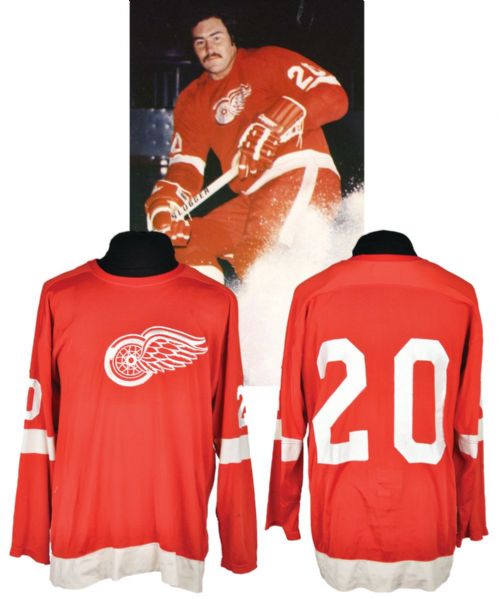 Mickey Redmonds Mid-1970s Detroit Red Wings Game-Worn Jersey