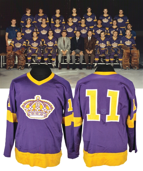 Los Angeles Kings 1969-70 Game-Worn Jersey with LOA - Campbell, Lemieux & Croteau