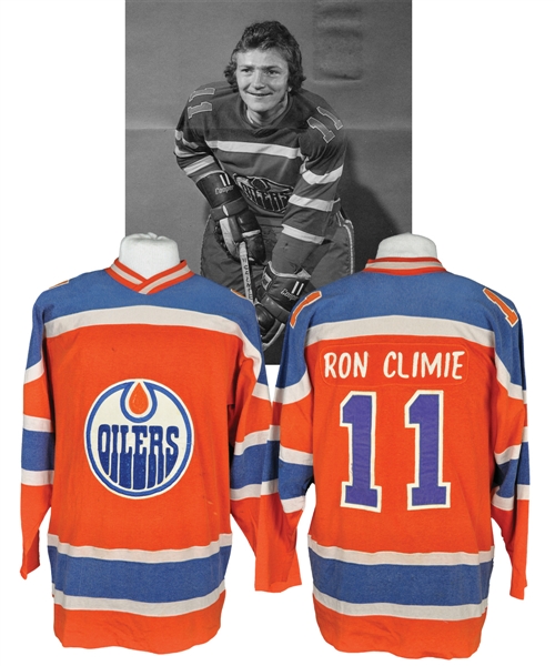 Ron Climies 1973-74 WHA Edmonton Oilers Game-Worn Jersey
