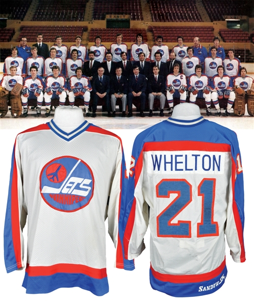 Bill Wheltons 1980-81 Winnipeg Jets Game-Worn Jersey