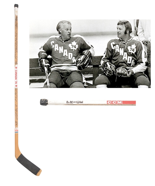 Pat Prices 1974 Canada-Russia Series Team Canada Team-Signed Game-Used Stick