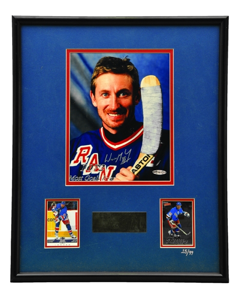 Wayne Gretzky New York Rangers Signed Limited-Edition Framed Displays (2) with UDA COAs