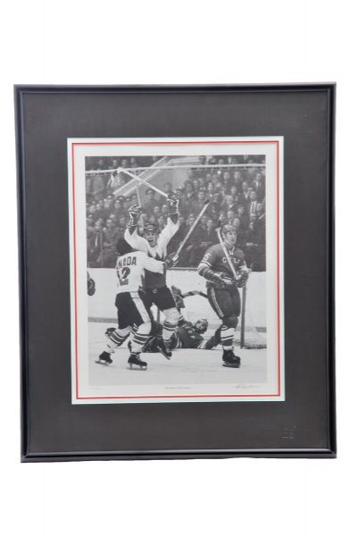 Paul Henderson "Goal of the Century" Signed Limited-Edition Frank Lennon Framed Lithograph with COA
