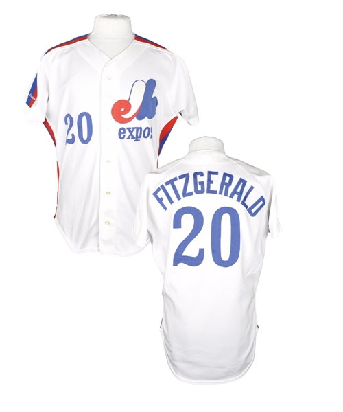 Mike Fitzgeralds 1987 Montreal Expos Game-Worn Jersey